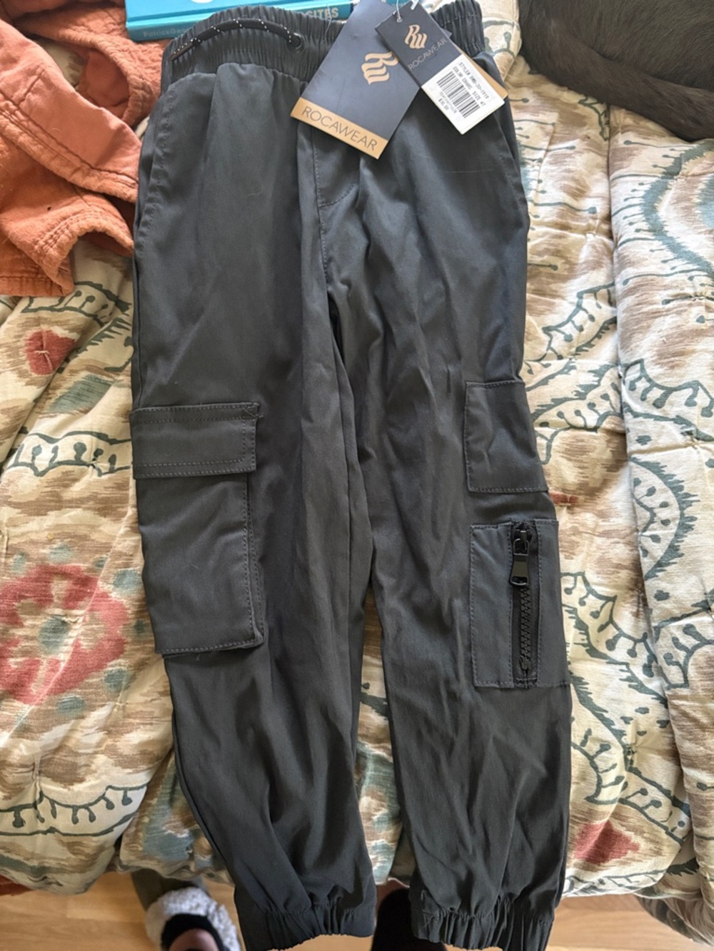 Rocawear toddler Charcoal Cargo Jogger Pants